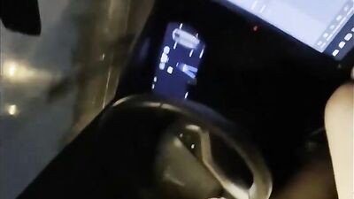Petite Teen Sucks and Fucks in Car