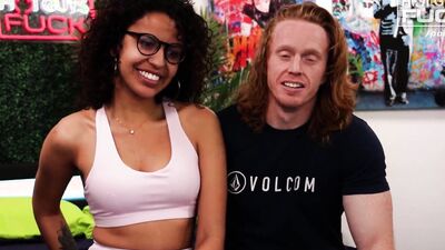Red Head Muscle Man Blows Two Loads For Cock Hungry Latina Slut