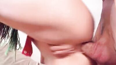 PETITE BABE WAS PUT ON A LEASH AND FUCKED IN THE ASS UNTIL HER ASSHOLE WAS FILLED WITH CUM