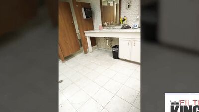 I Filmed & Fucked My Cute Hot Ebony GF In The Gym Bathroom