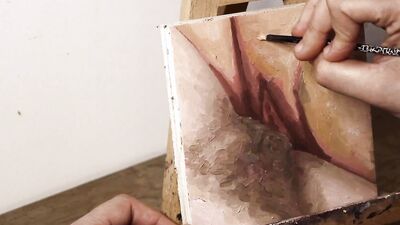 JOI OF PAINTING EPISODE 106 - Painting Pussy