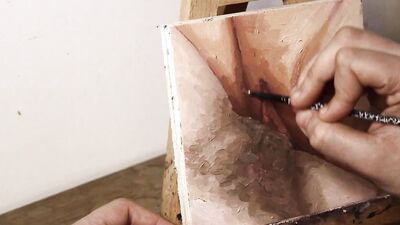 JOI OF PAINTING EPISODE 106 - Painting Pussy