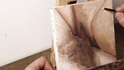 JOI OF PAINTING EPISODE 106 - Painting Pussy