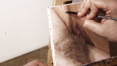 JOI OF PAINTING EPISODE 106 - Painting Pussy