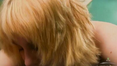 Teddy Snowflower does yoga and stretches her hairy young body.