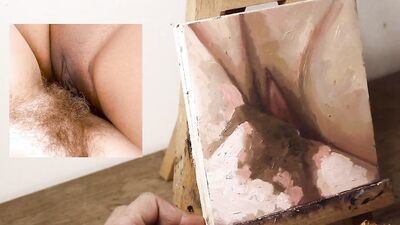 JOI OF PAINTING EPISODE 105 - Fresh and Wet Pubes