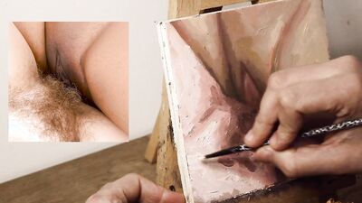 JOI OF PAINTING EPISODE 105 - Fresh and Wet Pubes