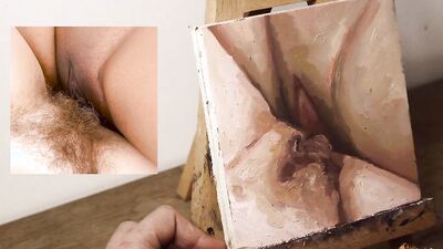 JOI OF PAINTING EPISODE 105 - Fresh and Wet Pubes