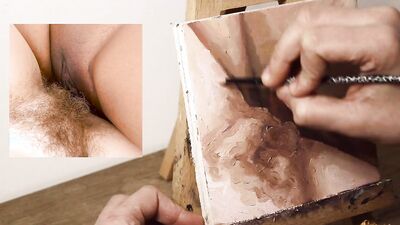 JOI OF PAINTING EPISODE 105 - Fresh and Wet Pubes