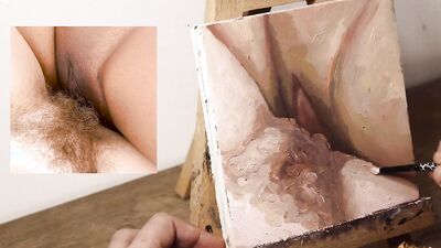 JOI OF PAINTING EPISODE 105 - Fresh and Wet Pubes