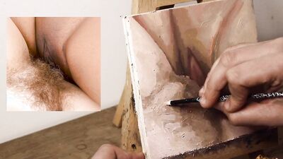 JOI OF PAINTING EPISODE 105 - Fresh and Wet Pubes