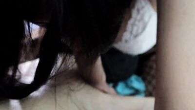 Hot teen in fishnet stockings takes a big cock and gets a CREAMPIE in her tight PUSSY