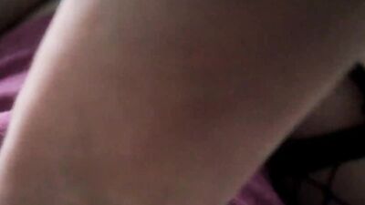 Hot teen in fishnet stockings takes a big cock and gets a CREAMPIE in her tight PUSSY