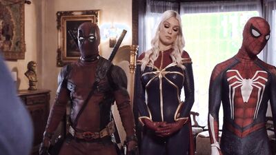 SPIDEYPOOL - Ms Marvel's Pussy Has A Marvelous Encounter With Dr. Strange's Cock FULL SCENE