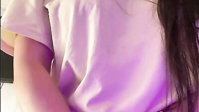 Beautiful Sexy Gamer Girl Touching and Fingering Herself Showing Boobs Ass and Pussy