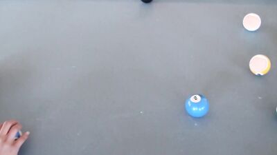 Playing snooker naked always gets Ember James aroused and ready to suck a massive cock