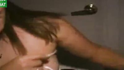 MILF Eats Creampies at Gloryhole