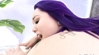 Chubby Alexxxis Allure Rides Dick Before Getting Railed