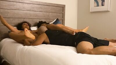 Lucky Guy Feasts on Two Black Pussies - Lustery