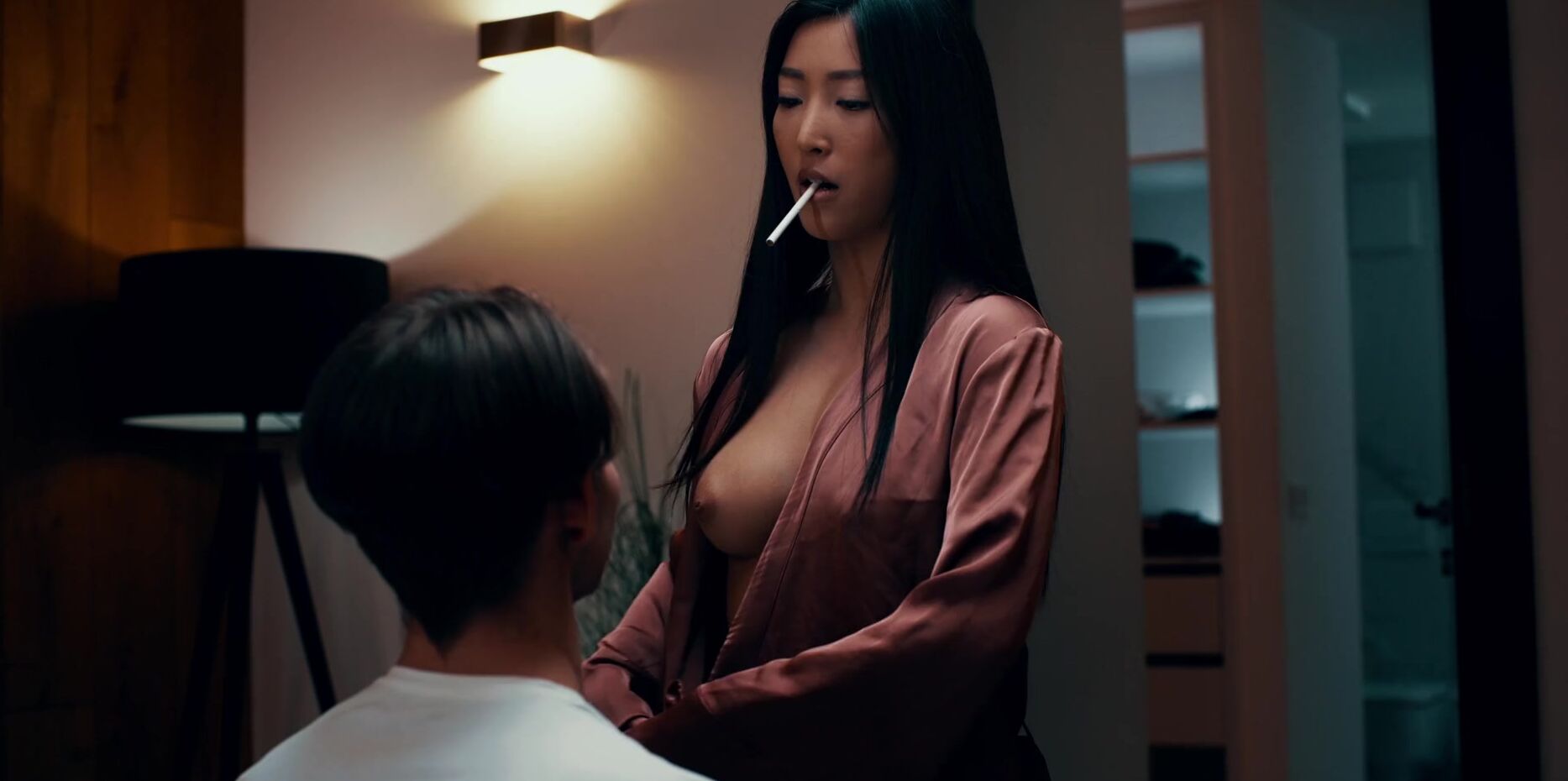 1867px x 930px - Alien Parasites - Hot asian babe smokes and rides big white cock @  BabesTube.com