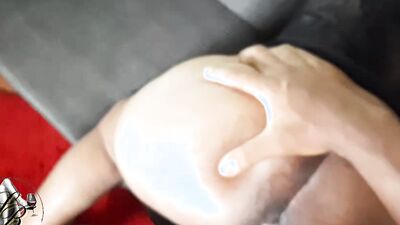 Pretty Young Ebony Woman After a Blowjob Gets Her Tight Pussy Fucked in POV During Her Catting