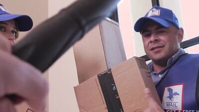 Bratty Delivery Drivers Smashed By Annoyed Hunk - Draven Navarro, Steve Rickz - Biphoria