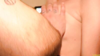 Blonde MILF with big boobs wants to taste his delicious dick