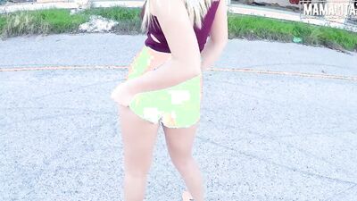 Spanish Babe Vyvan Hill Sucking & Fucking A Big Fat Cock Outdoors - MAMACITAZ