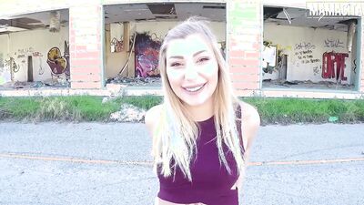 Spanish Babe Vyvan Hill Sucking & Fucking A Big Fat Cock Outdoors - MAMACITAZ