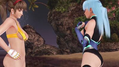 Dead or Alive Xtreme Venus Vacation Hitomi & Leifang Dolphin Wave Collab Costume Nude Mod Fanservice