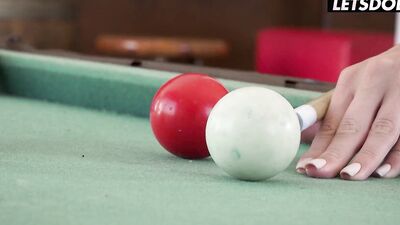 Kaisa Nord & Leyla Fiore Have Fun On The Pool Table & Wear Sexy Lingerie - A GIRL KNOWS