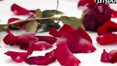 Freya Mayer Enjoys Valentine's Day Sex On A Bed Of Roses - WHITEBOXXX
