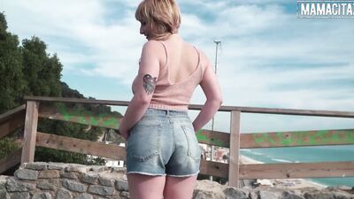 Spanish Babe Lucia Fernandez Rides Cock Outdoors On A Park Bench - MAMACITAZ