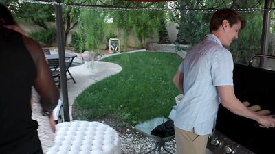 CuckoldSessions - Innoncent BBQ Turns To My HOT GF Cucking Me Hard By Fucking 4 Dicks