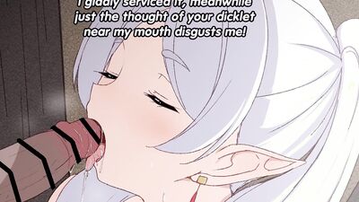 Frieren turns you into her pussyfree cuck(femdom, feet, NTR, small dick humiliation))