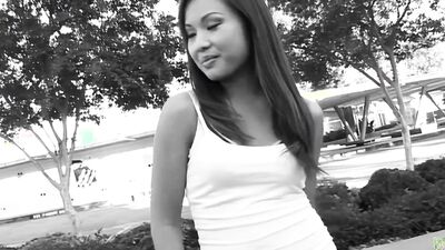 Swallowing delicious cum in a threesome with another girl makes the asian babe really happy