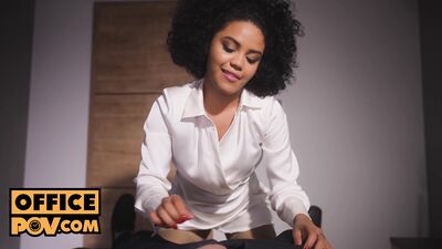 POV - Banging Ebony Office Booty Babe Selva Lapiedra