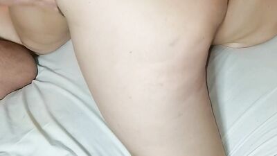 He touches me, fucks me and I cum on all fours