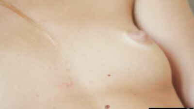 Watch this sexy blonde get naked and masturbate to an orgasm