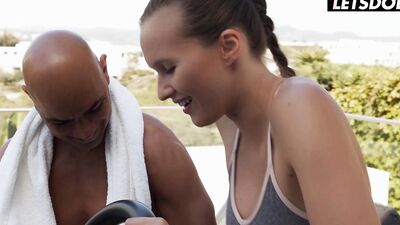 Julia De Lucia & Stacy Cruz Have A Poolside Threesome With Massive Cock - WHITEBOXXX