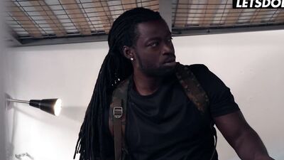 Finnish Tourist Kinuski Has An Interracial Affair With Black Stud - HORNY HOSTEL