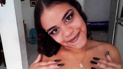 My big ass Colombian latina brunette stepsister dresses hot to fuck me