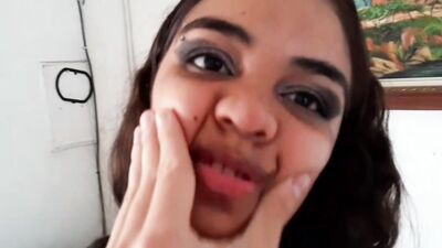 My big ass Colombian latina brunette stepsister dresses hot to fuck me