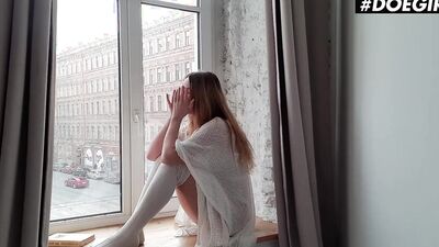 Kaisa Nord Starts Touching Her Body & Masturbates Using A Dildo - DOEGIRLS