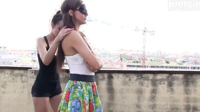 Crazy Sluts Tina Kay & Francys Belle Fuck Outside - MAMACITAZ