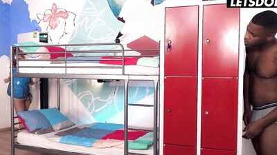 Blonde Babe Casey A. Has Her Pussy Wrecked By BBC - HORNY HOSTEL