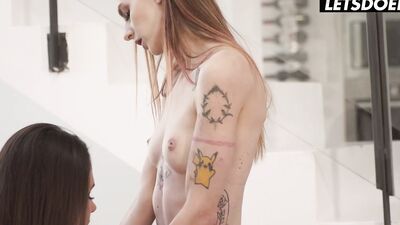 Slim Babes Adelle Unicorn & Cristin N Have Relaxing Lesbian Fuck - A GIRL KNOWS