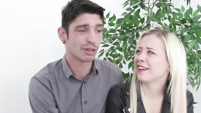 Lucky Stud Ass Pounds Petite Wife Anna Rey Next to Her Cuck Hubby
