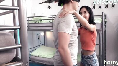 Freya Dee Plays With A Huge Cock - HORNY HOSTEL