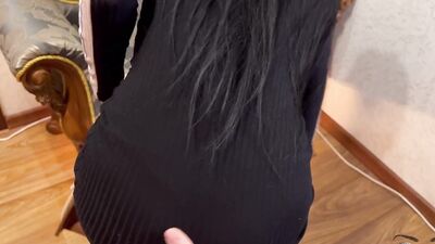 Hot Stepmom cheats on her husband from her Stepsons, swallows a dick and lick her ass